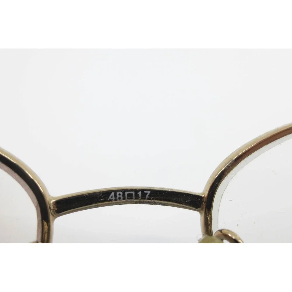Scottsdale Viviana Eyeglasses Brown Gold Oval Metal Frame 48-17-135 38168